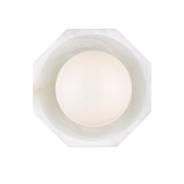 Currey & Company Waystone White 1-Light Wall Sconce 2