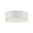 Currey & Company Wexford 19.25" White Flush Mount 