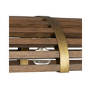 Currey & Company Woodbine 42" Chestnut Rectangular 5-Light Chandelier 1