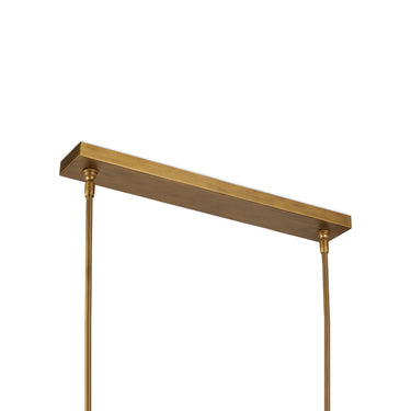 Currey & Company Woodbine 42" Chestnut Rectangular 5-Light Chandelier 6