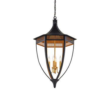 Currey & Company Wycombe 23.5" Black 4-Light Lantern 3
