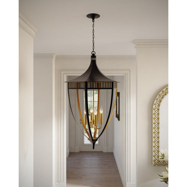 Currey & Company Wycombe 23.5" Black 4-Light Lantern 7