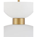 Currey & Company Zevio 15.75" White 1-Light Pendant 2
