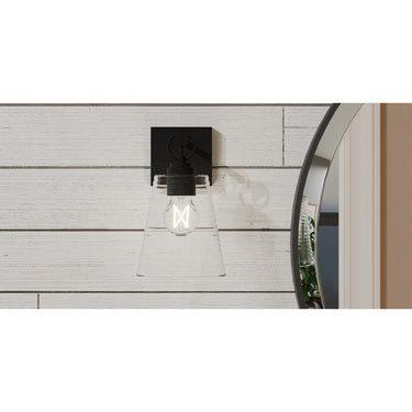 Dacosta 1 Light Wall Sconce in Earth Black 4