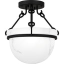 Danyon 3 Light Semi-Flush Mount in Matte Black 4