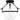 Danyon 3 Light Semi-Flush Mount in Matte Black 1