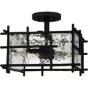 Daphne 2 Light Semi-Flush Mount in Matte Black 2