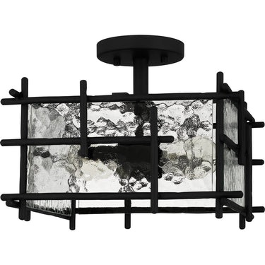 Daphne 2 Light Semi-Flush Mount in Matte Black 2