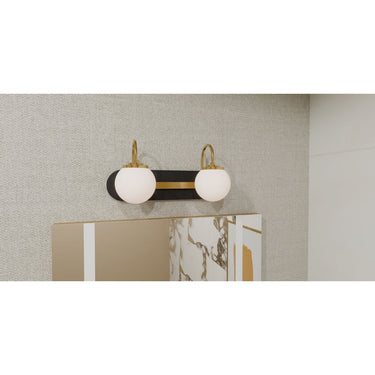 Desmond 2 Light Bath Light in Matte Black 2