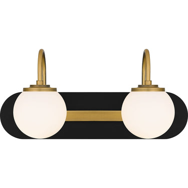 Desmond 2 Light Bath Light in Matte Black 4