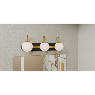 Desmond 3 Light Bath Light in Matte Black 2