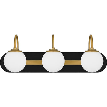 Desmond 3 Light Bath Light in Matte Black 3
