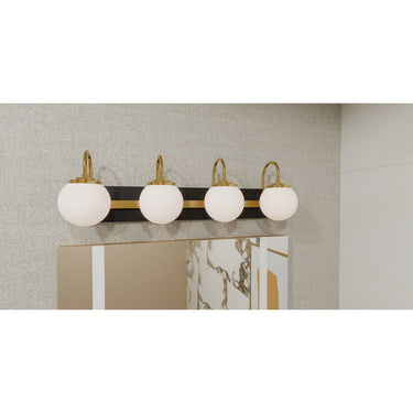 Desmond 4 Light Bath Light in Matte Black 2