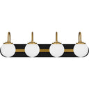 Desmond 4 Light Bath Light in Matte Black 3