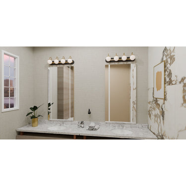 Desmond 4 Light Bath Light in Matte Black 7