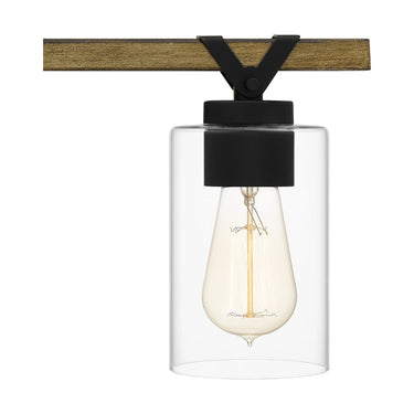 Devon Court 3 Light Bath Light in Matte Black 2