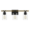 Devon Court 3 Light Bath Light in Matte Black 3