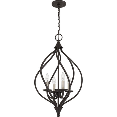 Dupont 4 Light Pendant in Old Bronze 4