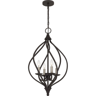 Dupont 4 Light Pendant in Old Bronze 1