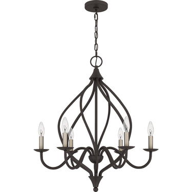 Dupont 6 Light Chandelier in Old Bronze 4
