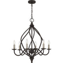 Dupont 6 Light Chandelier in Old Bronze 5