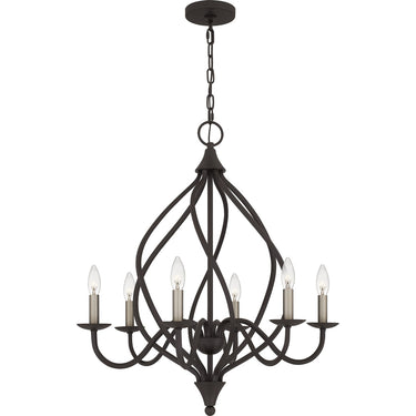 Dupont 6 Light Chandelier in Old Bronze 5