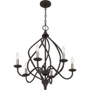 Dupont 6 Light Chandelier in Old Bronze 6