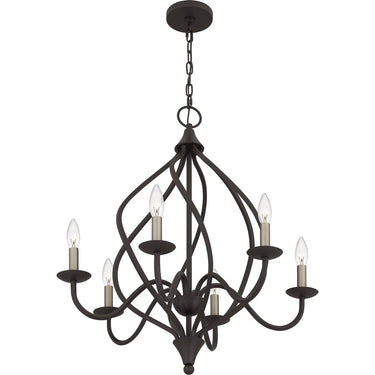 Dupont 6 Light Chandelier in Old Bronze 6