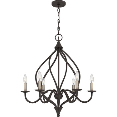 Dupont 6 Light Chandelier in Old Bronze 1