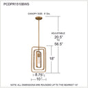 Dupree 1 Light Mini Pendant in Brushed Weathered Brass 2