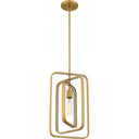 Dupree 1 Light Mini Pendant in Brushed Weathered Brass 3