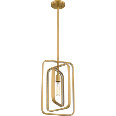 Dupree 1 Light Mini Pendant in Brushed Weathered Brass 3