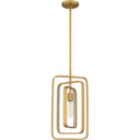 Dupree 1 Light Mini Pendant in Brushed Weathered Brass 4