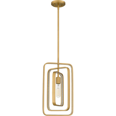 Dupree 1 Light Mini Pendant in Brushed Weathered Brass 4