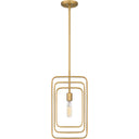 Dupree 1 Light Mini Pendant in Brushed Weathered Brass 6