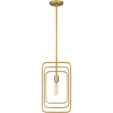 Dupree 1 Light Mini Pendant in Brushed Weathered Brass 6