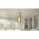 Dupree 1 Light Mini Pendant in Brushed Weathered Brass 9