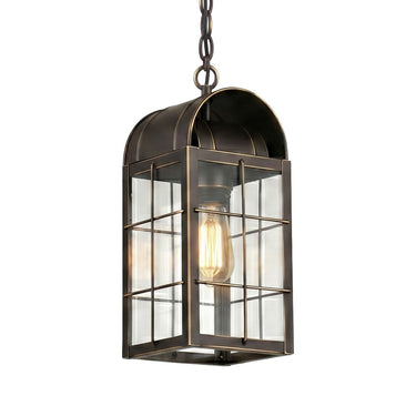 Durham Pendant shown in the Bronze finish with a Clear shade - 9122-H-BZ-CL