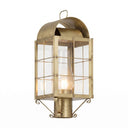 Durham Post Lantern shown in the Antique Brass finish with a Clear shade - 9120-H-AB-CL-C