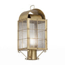 Durham Post Lantern shown in the Antique Brass finish with a Seedy shade - 9120-H-AB-SDY-C