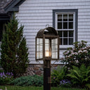 Durham Post Lantern shown in the Bronze finish with a Clear shade - 9120-H-BZ-CL-C 2