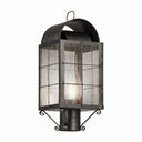 Durham Post Lantern shown in the Gunmetal finish with a Seedy shade - 9120-H-GM-SDY-C
