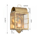Durham Sconce shown in the Antique Brass finish with a Clear shade - 9111-H-AB-CL-C 1