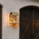 Durham Sconce shown in the Antique Brass finish with a Clear shade - 9111-H-AB-CL-C 2