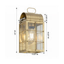 Durham Sconce shown in the Antique Brass finish with a Clear shade - 9121-H-AB-CL 1