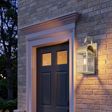 Durham Sconce shown in the Antique Brass finish with a Clear shade - 9121P-H-AB-CL 2