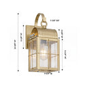 Durham Sconce shown in the Antique Brass finish with a Clear shade - 9131P-H-AB-CL 1