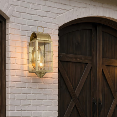 Durham Sconce shown in the Antique Brass finish with a Clear shade - 9161-H-AB-CL-C 2