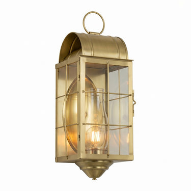 Durham Sconce shown in the Antique Brass finish with a Clear shade - 9161-H-AB-CL-C