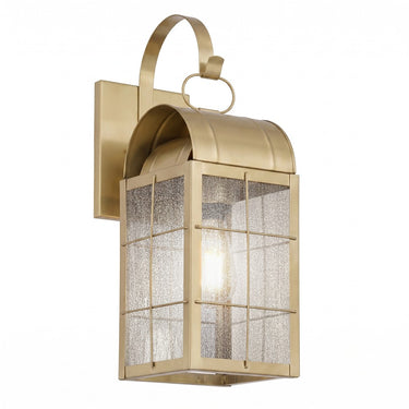 Durham Sconce shown in the Antique Brass finish with a Seedy shade - 9121P-H-AB-SDY